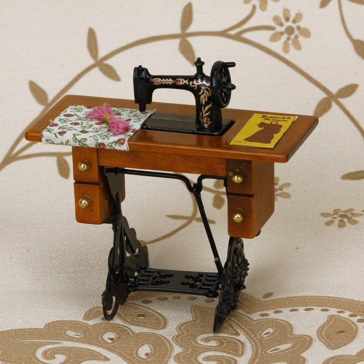 จักรเย็บผ้าขนาดเล็กของเล่นโมเดลฉากตกแต่งบ้านตุ๊กตา, Sewing Machine