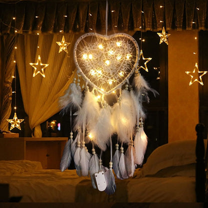 งานฝีมือทอมือสร้างสรรค์ Dream Catcher รถบ้านแขวนผนังตกแต่ง, With Light, Without Light