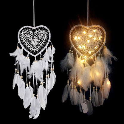 งานฝีมือทอมือสร้างสรรค์ Dream Catcher รถบ้านแขวนผนังตกแต่ง, With Light, Without Light