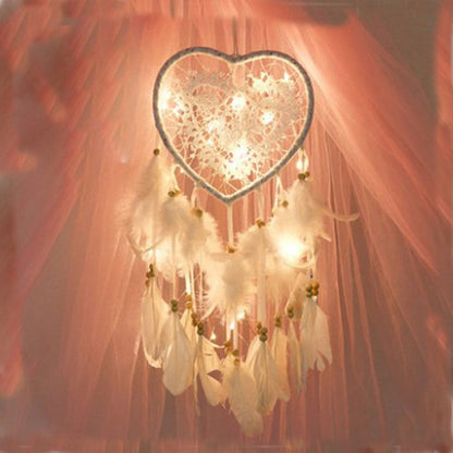 งานฝีมือทอมือสร้างสรรค์ Dream Catcher รถบ้านแขวนผนังตกแต่ง, With Light, Without Light
