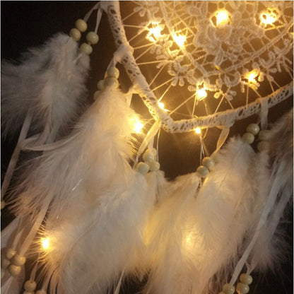 งานฝีมือทอมือสร้างสรรค์ Dream Catcher รถบ้านแขวนผนังตกแต่ง, With Light, Without Light