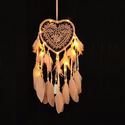 งานฝีมือทอมือสร้างสรรค์ Dream Catcher รถบ้านแขวนผนังตกแต่ง, With Light, Without Light