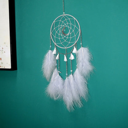 DIY Handmade ตกแต่ง Dream Catcher แขวนผนัง Dreamcatcher Feather หัตถกรรมเด็ก Stuff Wall Room Decor