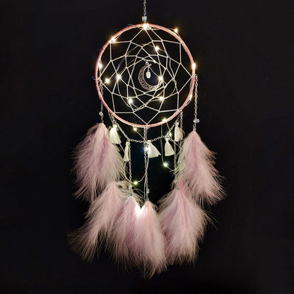 DIY Handmade ตกแต่ง Dream Catcher แขวนผนัง Dreamcatcher Feather หัตถกรรมเด็ก Stuff Wall Room Decor