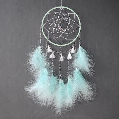 DIY Handmade ตกแต่ง Dream Catcher แขวนผนัง Dreamcatcher Feather หัตถกรรมเด็ก Stuff Wall Room Decor