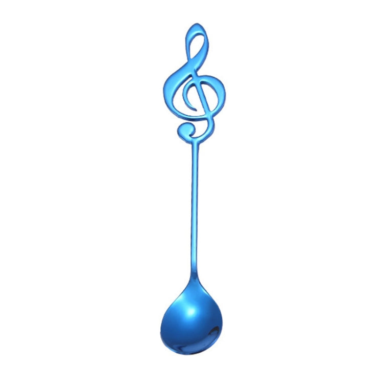 2 ชิ้น Creative Musical Note ช้อนกาแฟกวนตักสแตนเลสไทเทเนียมเพลงช้อนบาร์ช้อนของขวัญ