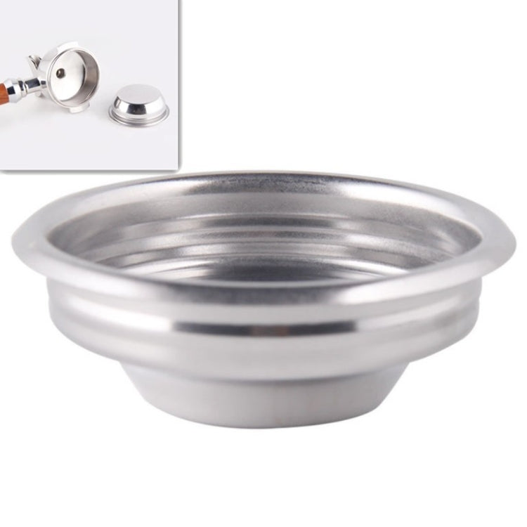 เครื่องชงกาแฟกึ่งอัตโนมัติชามผงสแตนเลส Brewing Head Filter Bottomless Handle Filter, Single Cup 58mm Universal