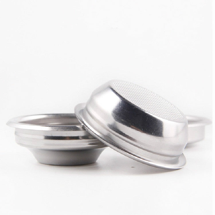 เครื่องชงกาแฟกึ่งอัตโนมัติชามผงสแตนเลส Brewing Head Filter Bottomless Handle Filter, Single Cup 58mm Universal