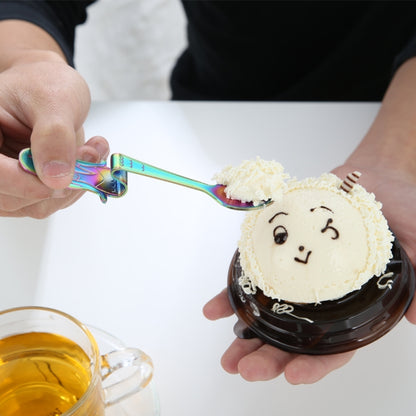 ช้อนกาแฟสร้างสรรค์นางเงือกรูปร่างจับช้อน Flatware ดื่มเครื่องมือ, Black, Gold, Symphony, Rose Gold, True Color
