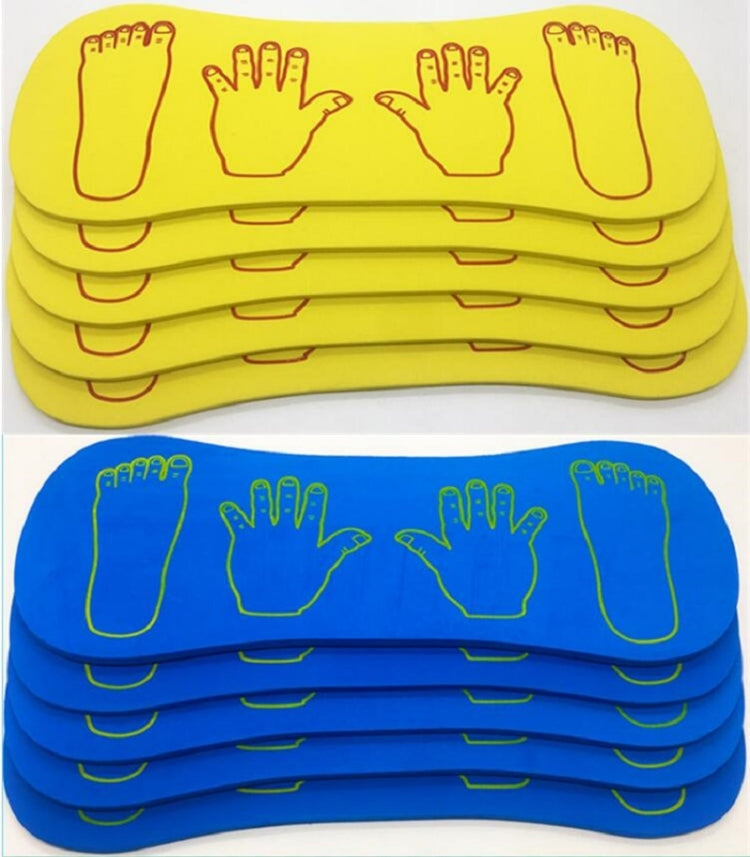 3 PCS อุปกรณ์ฝึกความรู้สึกกีฬากลางแจ้งโฟมมือและเท้าคณะกรรมการความร่วมมือของเล่นเกมกีฬาสำหรับเด็ก, การจัดส่งสีแบบสุ่ม, 3 PCS Hands and Feet Cooperation Board