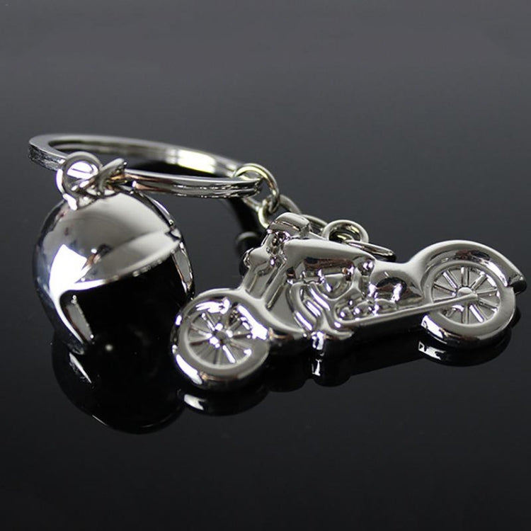 แบบจำลอง 3 มิติแบบคลาสสิกของรถจักรยานยนต์หมวกกันน็อครถจักรยานยนต์ Charms การสร้างโลหะผสมพวงกุญแจพวงกุญแจกุญแจรถ, Motorcycle Shape