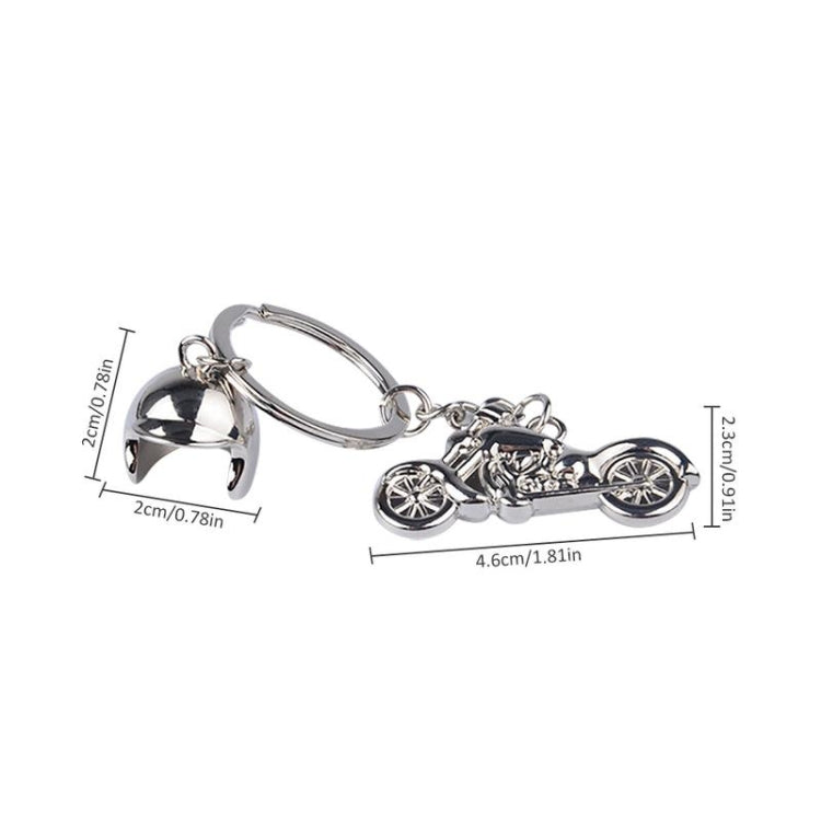 แบบจำลอง 3 มิติแบบคลาสสิกของรถจักรยานยนต์หมวกกันน็อครถจักรยานยนต์ Charms การสร้างโลหะผสมพวงกุญแจพวงกุญแจกุญแจรถ, Motorcycle Shape