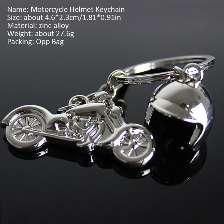 แบบจำลอง 3 มิติแบบคลาสสิกของรถจักรยานยนต์หมวกกันน็อครถจักรยานยนต์ Charms การสร้างโลหะผสมพวงกุญแจพวงกุญแจกุญแจรถ, Motorcycle Shape