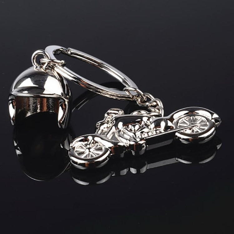 แบบจำลอง 3 มิติแบบคลาสสิกของรถจักรยานยนต์หมวกกันน็อครถจักรยานยนต์ Charms การสร้างโลหะผสมพวงกุญแจพวงกุญแจกุญแจรถ, Motorcycle Shape