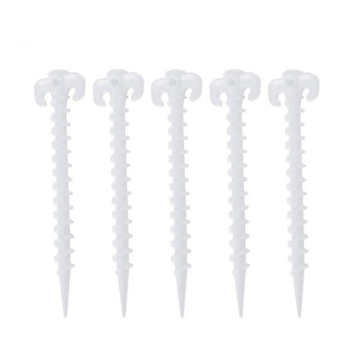 10 ชิ้น/เซ็ต Luminous Canopy เต็นท์สกรูดินหมุด Horn เล็บกลางแจ้งเต็นท์ปีนเขาเล็บพลาสติกเต็นท์อุปกรณ์เสริม