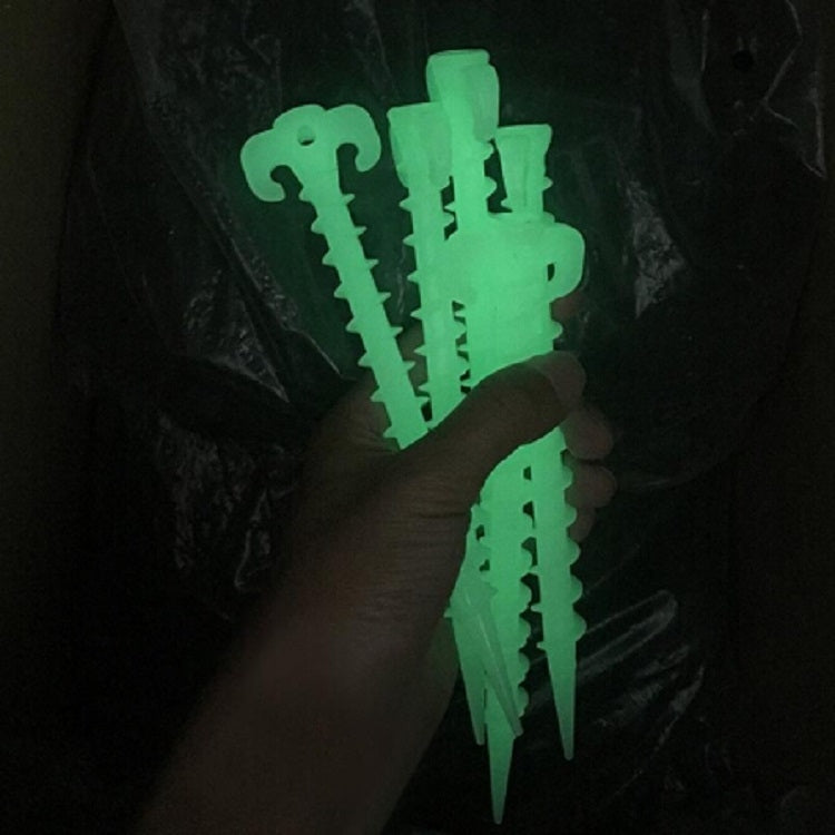 10 ชิ้น/เซ็ต Luminous Canopy เต็นท์สกรูดินหมุด Horn เล็บกลางแจ้งเต็นท์ปีนเขาเล็บพลาสติกเต็นท์อุปกรณ์เสริม