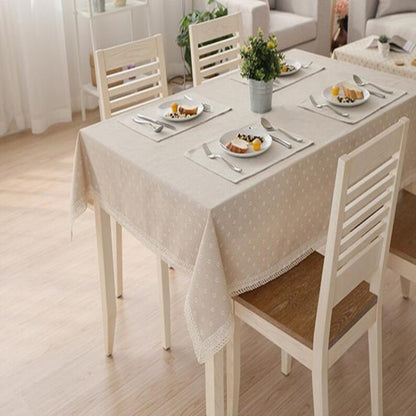 ผ้าปูโต๊ะลูกไม้โต๊ะกาแฟผ้าเช็ดตัวอเนกประสงค์, 90x90cm, 90x140cm, 140x140cm, 140x180cm, 140x200cm, 140x220cm