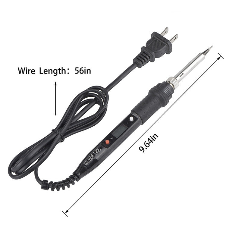 908S 80W LCD เทอร์โมสตัท หัวแร้ง อุณหภูมิคงที่ หัวแร้ง, CN Plug, EU Plug, US Plug