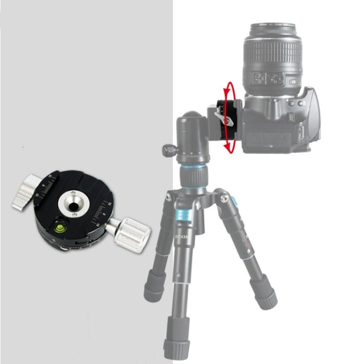 BENXIN QJ07 Panoramic Clip Holder 360 Degree Rotating Pan/tilt Tripod SLR Camera Quick Mounting Plate Panoramic Clip Holder