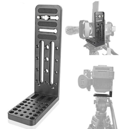 BXIN L130C Universal L-Shaped แนวตั้ง Clapper SLR ขาตั้งกล้องไฮดรอลิก Pan/tilt Quick Release Plate เหมาะสำหรับ Shadow Stabilizer, BEXIN L130C