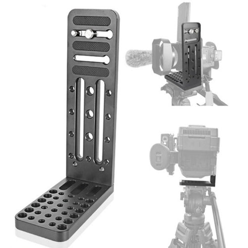 BXIN L130C Universal L-Shaped แนวตั้ง Clapper SLR ขาตั้งกล้องไฮดรอลิก Pan/tilt Quick Release Plate เหมาะสำหรับ Shadow Stabilizer, BEXIN L130C
