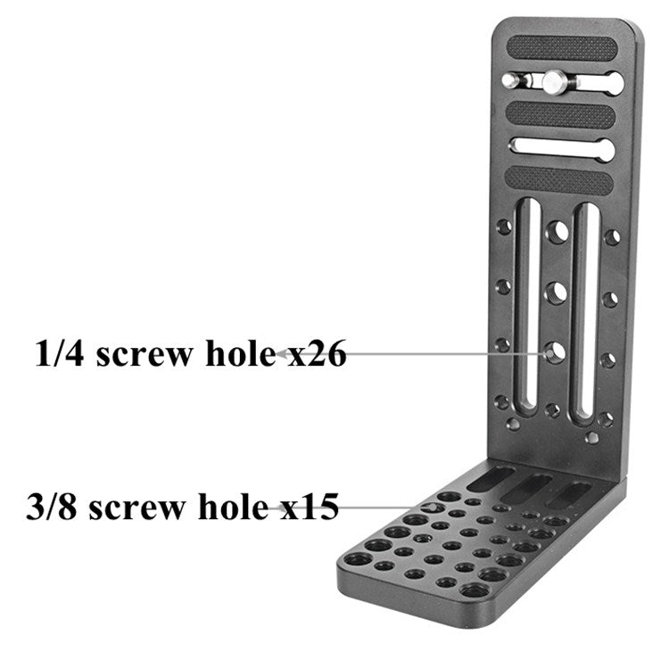 BXIN L130C Universal L-Shaped แนวตั้ง Clapper SLR ขาตั้งกล้องไฮดรอลิก Pan/tilt Quick Release Plate เหมาะสำหรับ Shadow Stabilizer, BEXIN L130C