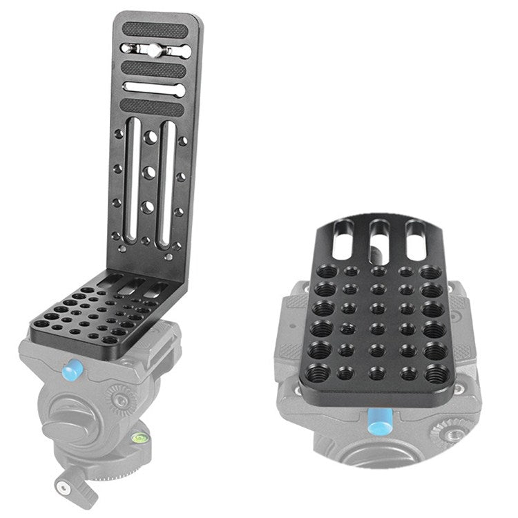 BXIN L130C Universal L-Shaped แนวตั้ง Clapper SLR ขาตั้งกล้องไฮดรอลิก Pan/tilt Quick Release Plate เหมาะสำหรับ Shadow Stabilizer, BEXIN L130C