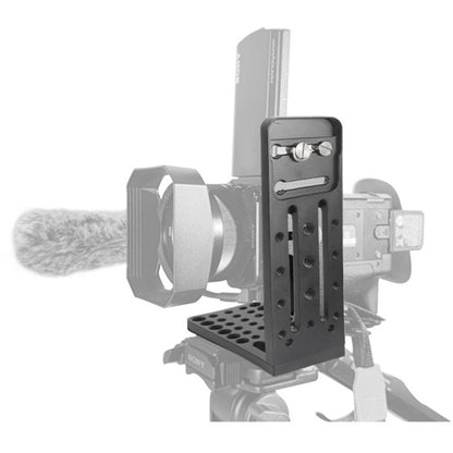 BXIN L130C Universal L-Shaped แนวตั้ง Clapper SLR ขาตั้งกล้องไฮดรอลิก Pan/tilt Quick Release Plate เหมาะสำหรับ Shadow Stabilizer, BEXIN L130C