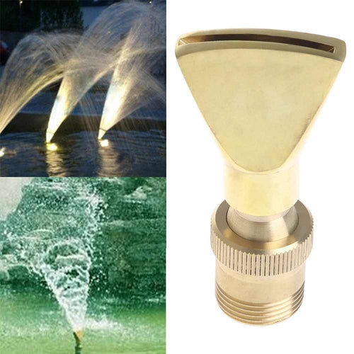 Water View Rockery Fountain สแตนเลสสตีลทองแดงทั้งหมดหัวฉีดแบนรูปพัดลมปรับได้, 6 Point, 1寸, 1.5寸, 2寸