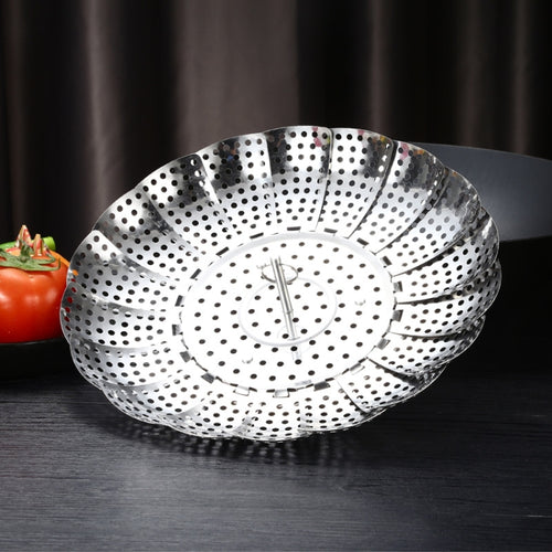 ถาดนึ่งดอกบัวแบบพับเก็บได้สแตนเลส 3 ชิ้น, Lotus Steamer Tray