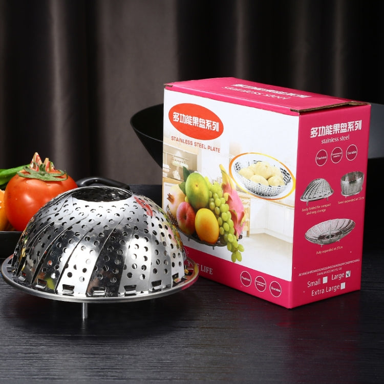 ถาดนึ่งดอกบัวแบบพับเก็บได้สแตนเลส 3 ชิ้น, Lotus Steamer Tray