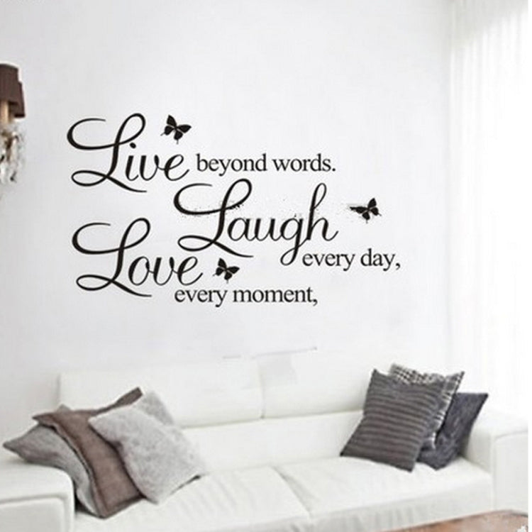 Live Love Butterfly Rumor สติ๊กเกอร์ติดผนังที่ถอดออกได้, Live Love Butterfly