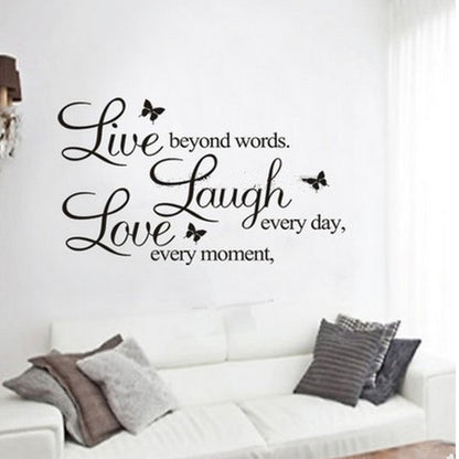 Live Love Butterfly Rumor สติ๊กเกอร์ติดผนังที่ถอดออกได้, Live Love Butterfly