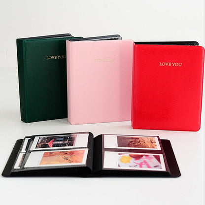 LOVEYOU Words Cover หนังสืออัลบั้มภาพขนาดเล็กมาตรฐาน, 3 inch 64 Sheets, 5 inch 32 Sheets
