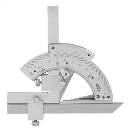 เหล็กกล้าคาร์บอนสูง Non-parallax Trimmer ไม้โปรแทรกเตอร์ ไม้บรรทัดวัดมุม, Angle Measuring Ruler