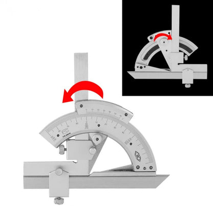 เหล็กกล้าคาร์บอนสูง Non-parallax Trimmer ไม้โปรแทรกเตอร์ ไม้บรรทัดวัดมุม, Angle Measuring Ruler