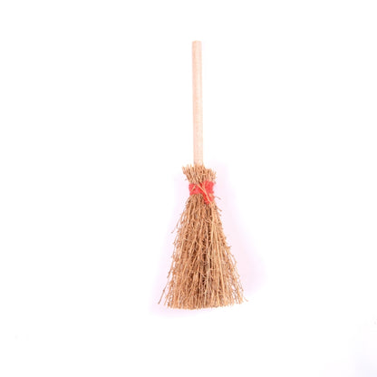 2 PCS Miniature Doll House Kitchen Patio อุปกรณ์เสริมไม้กวาดเด็กของเล่นเพื่อการศึกษา, Wooden Broom