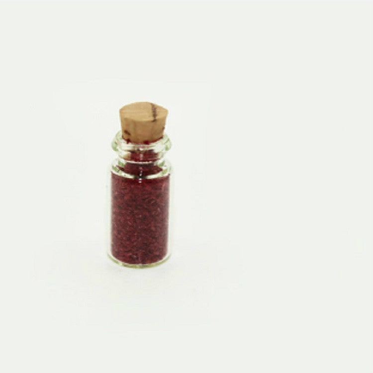 4 ชิ้น / ชุดบ้านตุ๊กตาอุปกรณ์ครัวขวดแก้วอาหารจิ๋ว, Glass Food Bottle