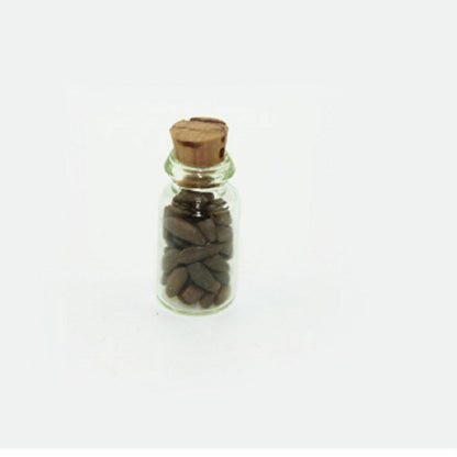 4 ชิ้น / ชุดบ้านตุ๊กตาอุปกรณ์ครัวขวดแก้วอาหารจิ๋ว, Glass Food Bottle