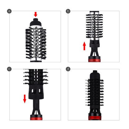 360 องศาหมุนเครื่องเป่าผมไฟฟ้าแปรงผมมืออาชีพเครื่องเป่าผมหวีผมไฟฟ้า Curler