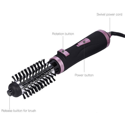 360 องศาหมุนเครื่องเป่าผมไฟฟ้าแปรงผมมืออาชีพเครื่องเป่าผมหวีผมไฟฟ้า Curler