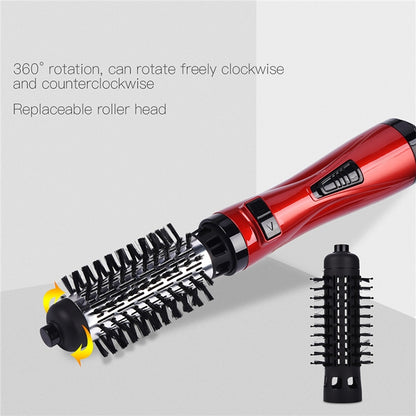 360 องศาหมุนเครื่องเป่าผมไฟฟ้าแปรงผมมืออาชีพเครื่องเป่าผมหวีผมไฟฟ้า Curler
