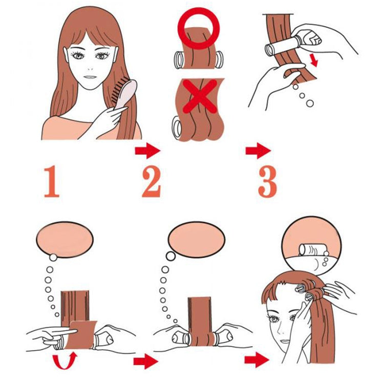 10 ชิ้น/เซ็ต Curling Irons ไฟฟ้าม้วนผมหลอดอุ่นลูกกลิ้งผม CURLY จัดแต่งทรงผม Stick