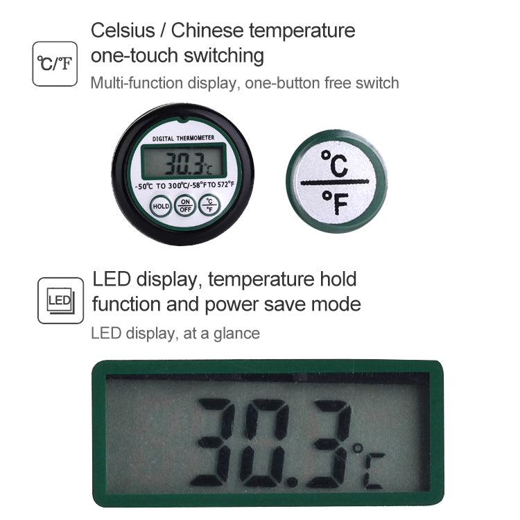 แบบพกพา Digital Probe เนื้อครัวทำอาหารบาร์บีคิวและเครื่องวัดอุณหภูมิของเหลว, Meat