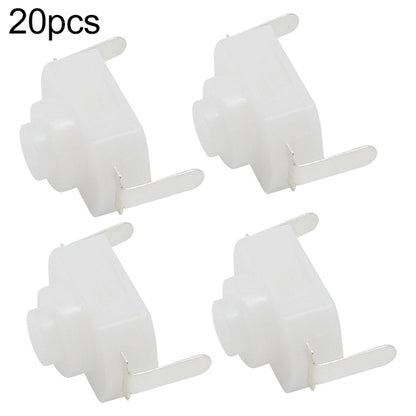 20 ชิ้น YT-1208-YD สวิตช์ปุ่มไฟฉาย LED, Bent Feet, Straight Feet