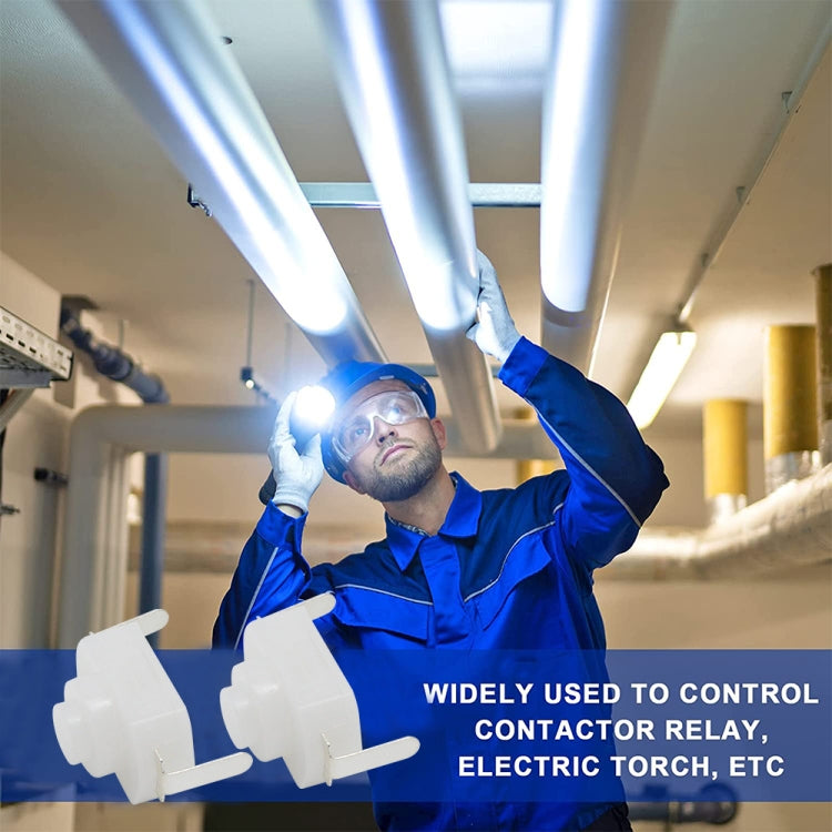 20 ชิ้น YT-1208-YD สวิตช์ปุ่มไฟฉาย LED, Bent Feet, Straight Feet