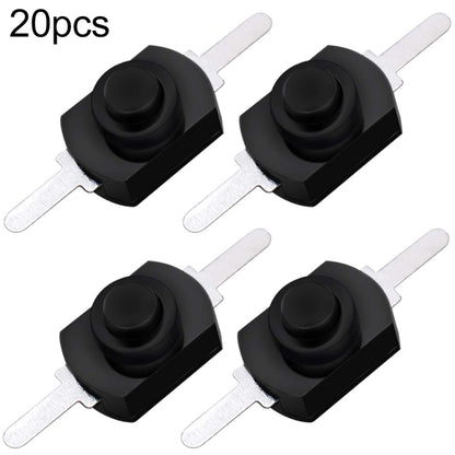 20 ชิ้น YT-1208-YD สวิตช์ปุ่มไฟฉาย LED, Bent Feet, Straight Feet