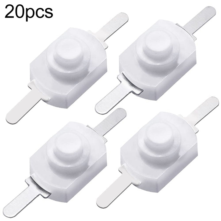 20 ชิ้น YT-1208-YD สวิตช์ปุ่มไฟฉาย LED, Bent Feet, Straight Feet