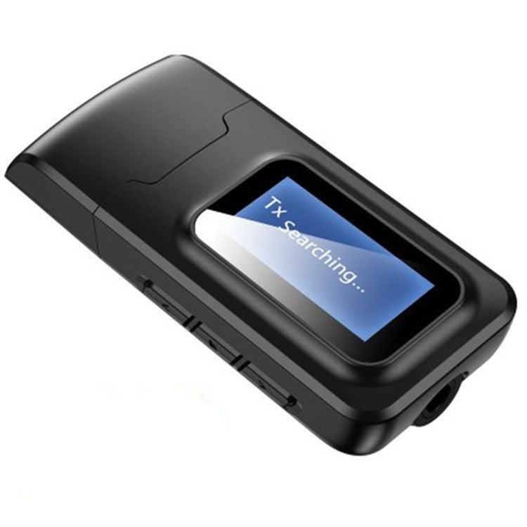 2 in 1 Bluetooth 5.0 Adapter USB Drive-free Wireless Audio Transmitter Receiver พร้อมจอ LCD