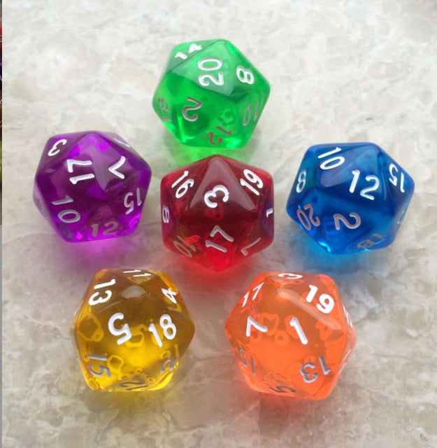 50 ชิ้น Polyhedron กลางแจ้งบาร์ครอบครัวปาร์ตี้เกมลูกเต๋าเกมกระดานอุปกรณ์เสริม, 50 PCS Polyhedron Dice